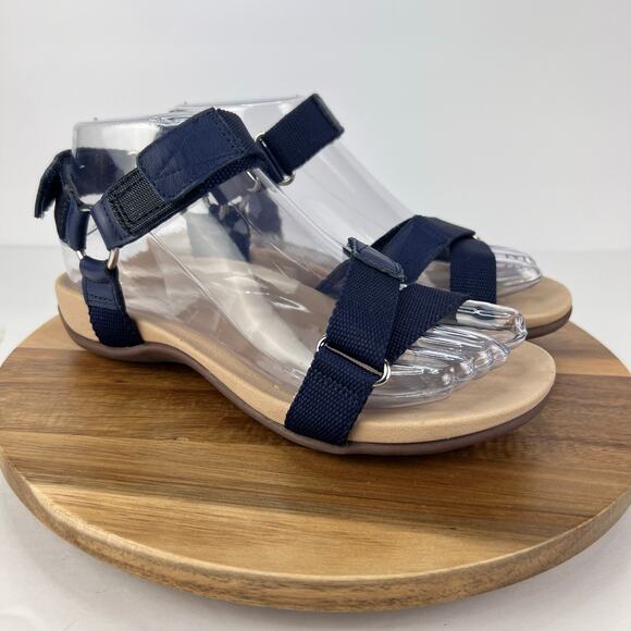 VIONIC 5 Rest Candace Women's Navy Orthotic Backstrap Sport Comfort Sandals - Picture 2 of 14